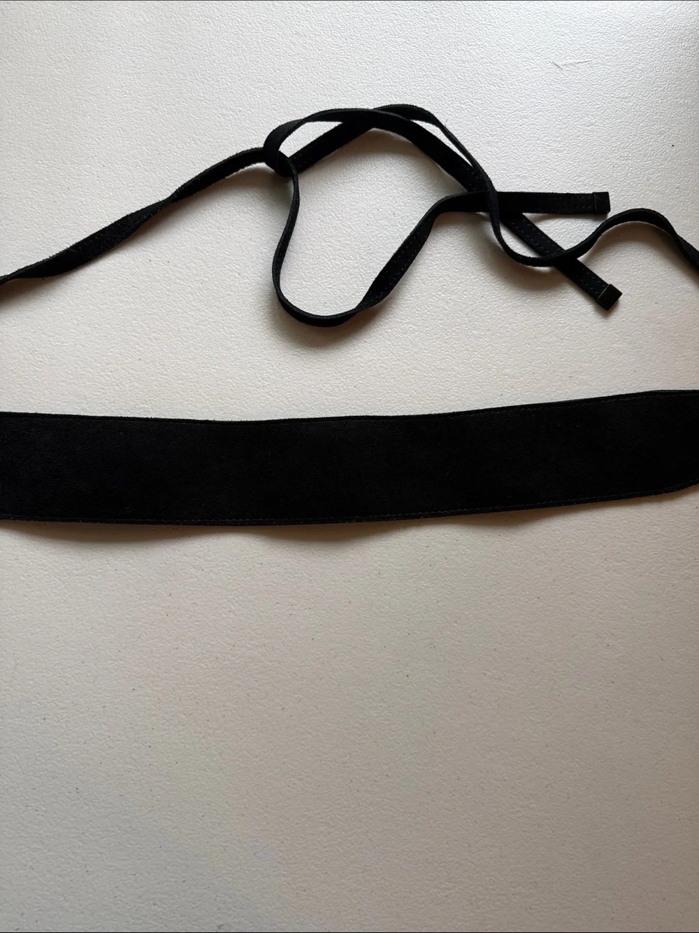 Belt White House black market Black Suede Wrap Obi Belt